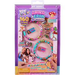 Sticki Rolls Anna & Erin BFF Bracelets Set With 160 Stickers