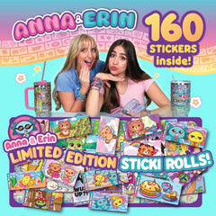 Sticki Rolls Anna & Erin BFF Bracelets Set With 160 Stickers