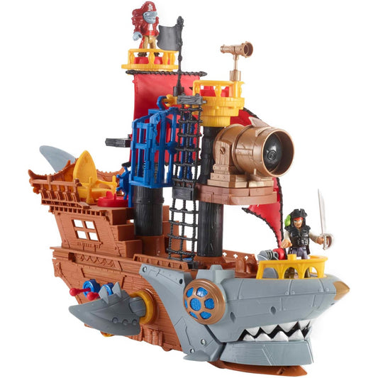 Imaginext Shark Bite Pirate Ship with Pirate Figures & Accessories