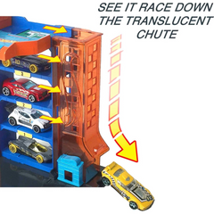 Hot Wheels City Downtown Car Park with 4 Levels Playset and Toy Car