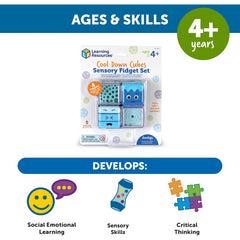 Learning Resources Cool Down Cubes Fidget Set Calming Toy