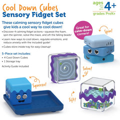 Learning Resources Cool Down Cubes Fidget Set Calming Toy