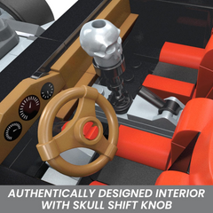 Mega Hot Wheels Race Car Construction Toy Set - Bone Shaker