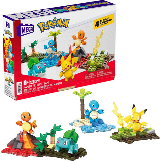MEGA Pokemon Kanto Region Team Building Set
