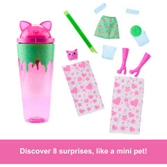 Barbie Pop Reveal Pink Cat Shakes Series Doll Playset