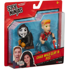 Spy Ninjas Chad Wild Clay & PZ2 Action Figure Twin Pack