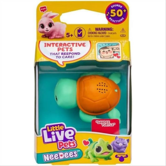 Little Live Pets Lil Needees Interactive Pocket Animal Toy - Sandee Turtle