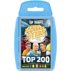 Top Trumps Cards Game - World Football Stars 2024 The Top 200 (Pack 3 Of 6)