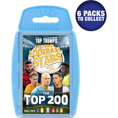 Top Trumps Cards Game - World Football Stars 2024 The Top 200 (Pack 3 Of 6)