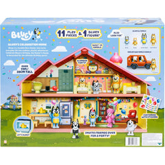 Bluey Celebration Home Birthday Set Play House with 2.5-Inch Figure