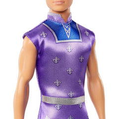 Barbie Royal Ken Blonde Hair Doll and Purple Outfit