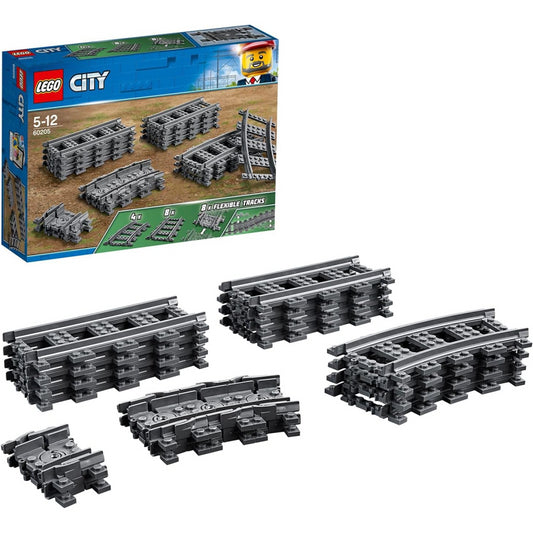 Lego City 60205 Train Tracks 20 Piece Extension Accessory Set
