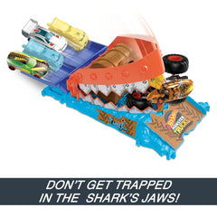 Hot Wheels Monster Trucks Tiger Shark Treasure Chomp Vehicle and Track Playset