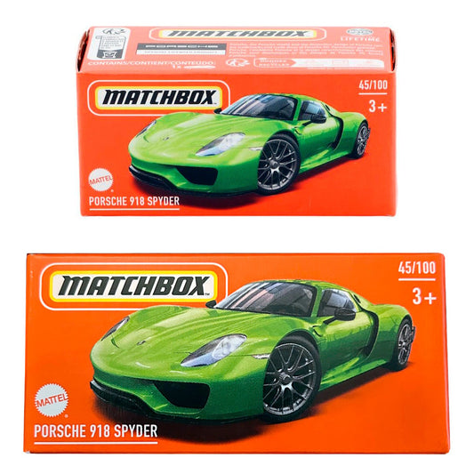 Matchbox 1:64 Diecast Model Car - Porsche 918 Spyder