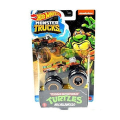 Hot Wheels Teenage Mutant Ninja Turtles TNMT Die-cast Monster Trucks Set of 4