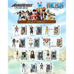 Bandai Anime Heroes Monkey D. Luffy One Piece 6.5-Inch Action Figure