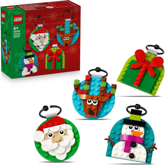 Lego Christmas Ornament Selection Seasonal Decoration