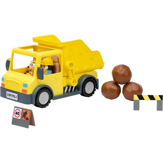 Bluey Dump Truck Load Unload Hard-Hat Exclusive Muddy 2.5-Inch Bingo Figure