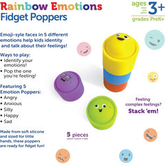 Learning Resources Rainbow Emotions Fidget Poppers SEL Sensory Toy