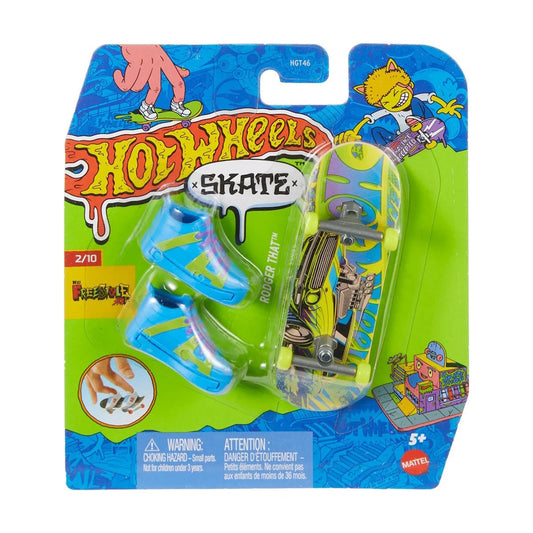 Hot Wheels Skate Singles and Finger Skateboard - Freestyle Rodger That