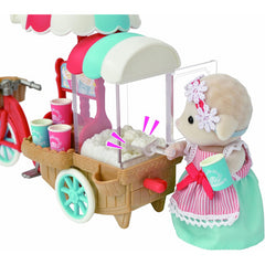 Sylvanian Families 5653 Popcorn Delivery Trike Dollhouse Playset and Doll