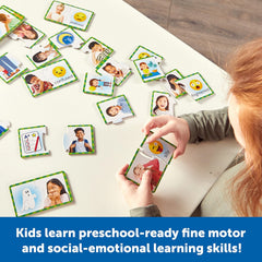 Learning Resources Feelings & Emotions Puzzle Cards SEL Learning Game