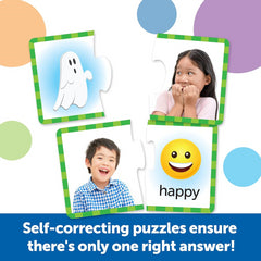 Learning Resources Feelings & Emotions Puzzle Cards SEL Learning Game