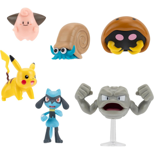 Pokemon Battle 2-Inch Figures Multi-Pack of 6