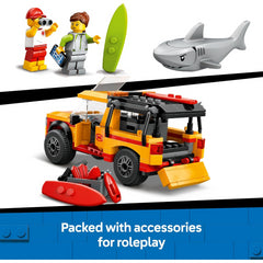 Lego City 60453 Lifeguard Beach Rescue Truck Building Playset