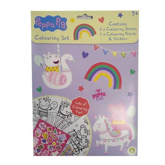 Peppa Pig 3 Piece Colouring Set