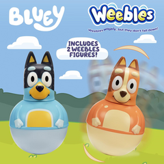 Bluey Weebles Twin Pack Activity Toy - Bandit and Chilli