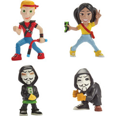 Spy Ninjas 4 Pack 3" Figure Toy (PZ2/CHAD/REGINA/PZ SQUIRE)