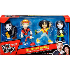 Spy Ninjas 4 Pack 3" Figure Toy (PZ2/CHAD/REGINA/PZ SQUIRE)