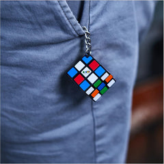 Rubiks Family Pack of 3 Puzzles - Large and Mini Cube and Keychain Cube