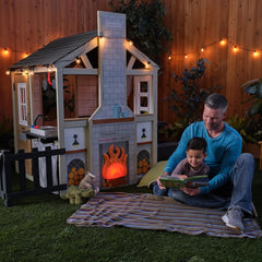 KidKraft Cosy Hearth Cabin Playhouse (Collection Only)