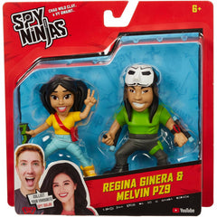 Spy Ninjas Regina Ginera & Melvin PZ9 Action Twin Pack