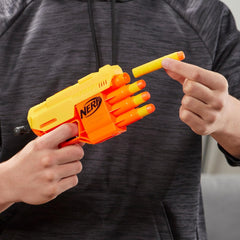 Nerf Yellow-Orange Alpha Strike Fang QS-4 Dart Blaster