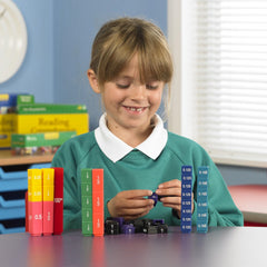 Learning Resources Fraction Tower Cubes Visual Math Fractions Toy