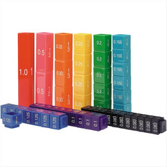 Learning Resources Fraction Tower Cubes Visual Math Fractions Toy