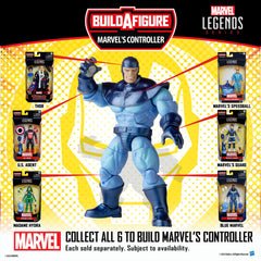 Marvel Legends Series F4792 BLUE MARVEL Figure 2 (BUILD A FIGURE: CONTROLLER-LEFT LEG)