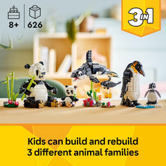 Lego Creator 31165 Panda Family 3 in 1 Animal Set