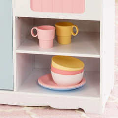 KidKraft 27-Piece Pastel Cookware Kitchen Utensil Set Playset