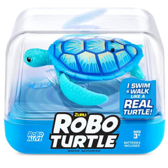 ZURU Robo Alive Turtle Electronic Robotic Water Toy Light Blue