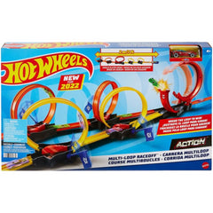 Hot Wheels Action Multi-Loop Race Off Race Track for 1:64 Cars