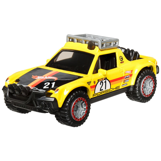 Hot Wheels Pull-Back Speeders 1:43 Toy Car - Porsche 914 Safari