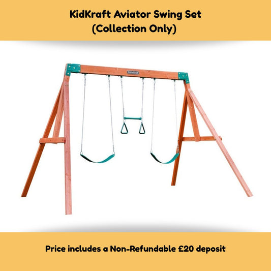 KidKraft Aviator Swing Set (Collection Only)