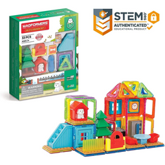 Magformers Milos Mansion Set Rainbow Magnetic Geometric Shapes