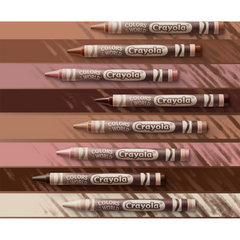 Crayola Colours Of The World Pack Of 24 Colours For Skin Tones - Wax Crayons