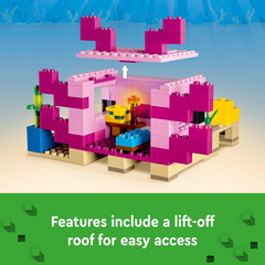 Lego Minecraft 21247 The Axolotl House Buildable Playset