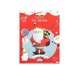 Jingle Joy Santa Christmas Standing Foil Balloon Decor